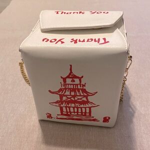 Chinese takeout handbag